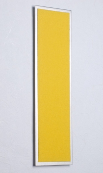 FLUX-Pitchboard, Edelstahl-Schlüsselbrett (in 42 x 12 cm) gelb