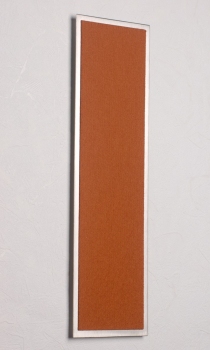 FLUX-Pitchboard, Edelstahl-Schlüsselbrett (in 42 x 12 cm) hellbraun