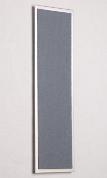 FLUX-Pitchboard, Edelstahl-Schlüsselbrett (in 42 x 12 cm) grau