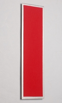 FLUX-Pitchboard, Edelstahl-Schlüsselbrett (in 42 x 12 cm) hellrot