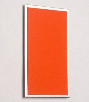 FLUX-Pitchboard, Edelstahl-Schlüsselbrett (in 25 x 15cm) orange