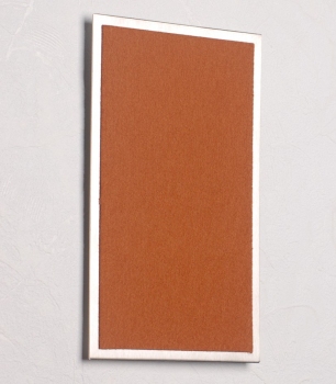 FLUX-Pitchboard, Edelstahl-Schlüsselbrett (in 25 x 15cm) hellbraun