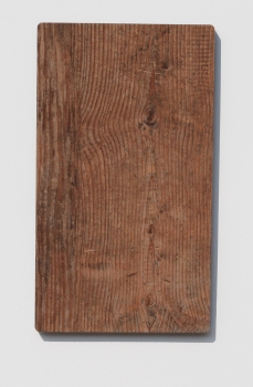 FLUX-Vinyl-Holz-Schlüsselbrett (in 22,5 x 40cm) Cognac