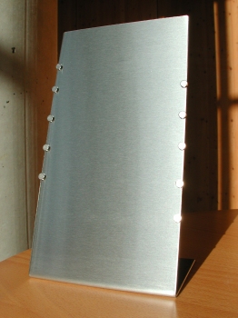 FLUX-Deskboard, Edelstahl-Schreibtisch-Pinnwand (in 12 x 22 cm)