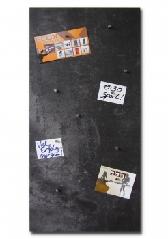 FLUX-Pinnwand in (91,5cm x 46cm) Design-Vinyl Stein / Beton