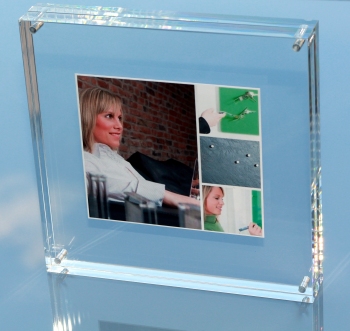 FLUX-Frame, Acrylglas-Wenderahmen (18 x 18 x 3 cm)
