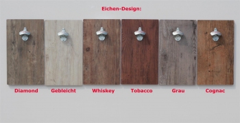 FLUX-HOLZ-Wandflaschenöffner Vinyl & Magnet-Falle