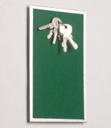 FLUX-Pitchboard, Edelstahl-Schlüsselbrett (in 25 x 15cm) dunkelgrün