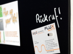 FLUX-Pinnwand mit Tafelfolie (in 100 x 50 cm)