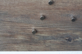 FLUX-Pinnwand in Holz-Optik Design-Vinyl (100 x 22,5 cm) Whiskey