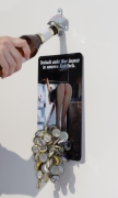Flaschenöffner für Wand-Montage / Bier-Öffner mit Magnet - Falle / Magnet-Fang + Blechschild 