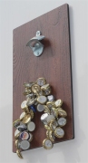 FLUX-HOLZ-Wandflaschenöffner Vinyl & Magnet-Falle