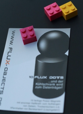 FLUX-Magnet-Set: -BAUSTEINE Girls- 12er Neodym-Magnet-Set