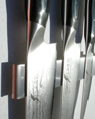 FLUX-Knifepanel, Edelstahl-Messerleiste (in 3,5 x 32 cm)