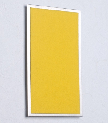 FLUX-Pitchboard, Edelstahl-Schlüsselbrett (in 25 x 15cm) gelb