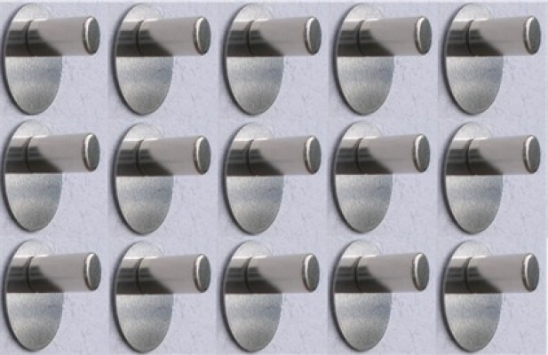 FLUX-Mini-Pinnwand, Edelstahl, selbstklebend (in 1,5 cm) - 15 Stück