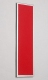 FLUX-Pitchboard, Edelstahl-Schlüsselbrett (in 42 x 12 cm) hellrot