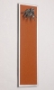 FLUX-Pitchboard, Edelstahl-Schlüsselbrett (in 42 x 12 cm) hellbraun