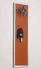 FLUX-Pitchboard, Edelstahl-Schlüsselbrett (in 42 x 12 cm) hellbraun
