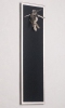 FLUX-Pitchboard, Edelstahl-Schlüsselbrett (in 42 x 12 cm) schwarz