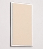 FLUX-Pitchboard, Edelstahl-Schlüsselbrett (in 25 x 15cm) beige