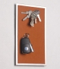 FLUX-Pitchboard, Edelstahl-Schlüsselbrett (in 25 x 15cm) hellbraun