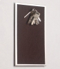 FLUX-Pitchboard, Edelstahl-Schlüsselbrett (in 25 x 15 cm) braun