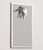 FLUX-Pitchboard, Edelstahl-Schlüsselbrett (in 25 x 15 cm) hellgrau