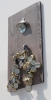 FLUX-HOLZ-Wandflaschenöffner Vinyl & Magnet-Falle Grau / Elysee