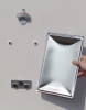 Flaschenöffner für Wand-Montage / Bier-Öffner mit Magnet - Falle / Magnet-Fang + Blechschild "Cheers"