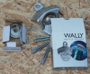 WALLY-Wand-Flaschenöffner mit kleiner Magnet-Falle (in ca. 6 x 11 cm)