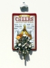 Flaschenöffner für Wand-Montage / Bier-Öffner mit Magnet - Falle / Magnet-Fang + Blechschild "Cheers"