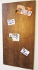 FLUX-Pinnwand in (91,5 x 46 cm) Design-Vinyl Rost