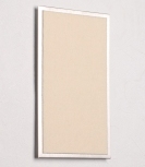 FLUX-Pitchboard, Edelstahl-Schlüsselbrett (in 25 x 15cm) beige