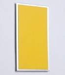 FLUX-Pitchboard, Edelstahl-Schlüsselbrett (in 25 x 15 cm) gelb