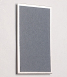 FLUX-Pitchboard, Edelstahl-Schlüsselbrett (in 25 x 15 cm) grau