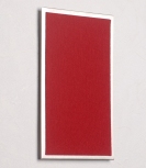FLUX-Pitchboard, Edelstahl-Schlüsselbrett (in 25 x 15cm) dunkelrot