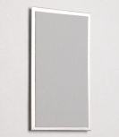 FLUX-Pitchboard, Edelstahl-Schlüsselbrett (in 25 x 15 cm) hellgrau