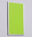 FLUX-Pitchboard, Edelstahl-Schlüsselbrett (in 25 x 15cm) hellgrün