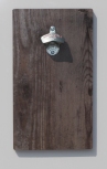 FLUX-HOLZ-Wandflaschenöffner Vinyl & Magnet-Falle Grau / Elysee