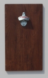 FLUX-HOLZ-Wandflaschenöffner Vinyl & Magnet-Falle Tobacco